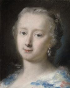 Young Woman with Flowers in her Hair, c18th century. Creator: Rosalba Giovanna Carriera