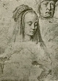 Young woman with headdress, 1497-1498, (1908). Creator: Gerard David