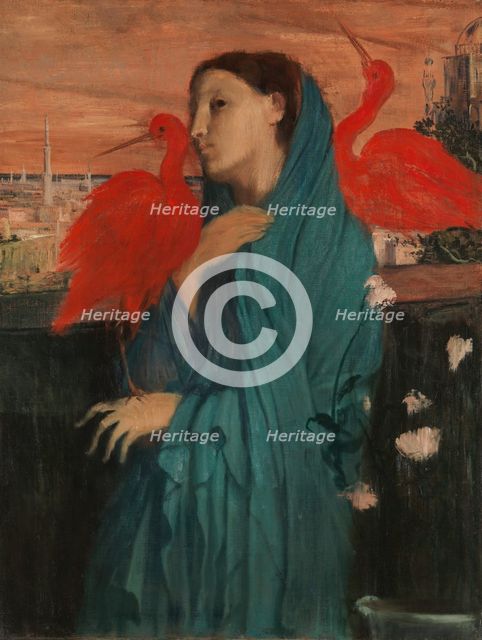 Young Woman with Ibis, 1860-62. Creator: Edgar Degas.