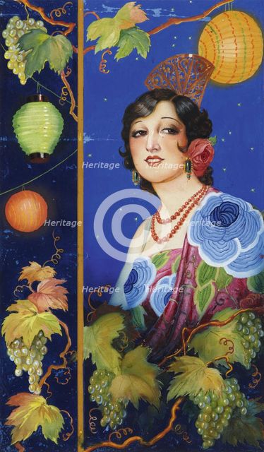 Young Woman with Shawl. Artist: Izquierdo y Garrido, Ramón José (1873-1931)