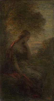 Young Woman under a Tree at Sunset, called Autumn 1855-1900. Creator: Henri Fantin-Latour