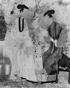 Young Women in a Garden. Creator: Unknown