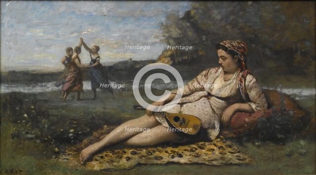 Young Women of Sparta (Jeunes filles de Sparte), 1868-1870. Artist: Corot, Jean-Baptiste Camille (1796-1875)