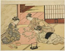 Young Women Playing Poem Cards, c. 1766/67. Creator: Suzuki Harunobu