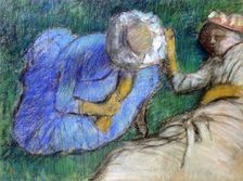 Young Women Resting late 19th-early 20th century. Artist: Edgar Degas