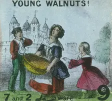Young Walnuts! Cries of London, c1840. Artist: TH Jones