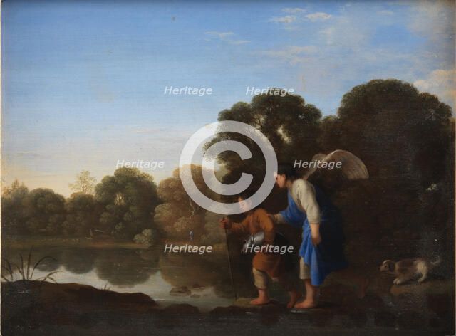 Young Tobiah and the Angel, 1645-1680. Creator: Toussaint Gelton.