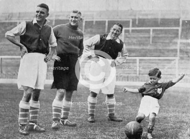 Young Tony Hapgood shows his skills at Highbury, London, c1933-c19375). Artist: Topical Press Agency