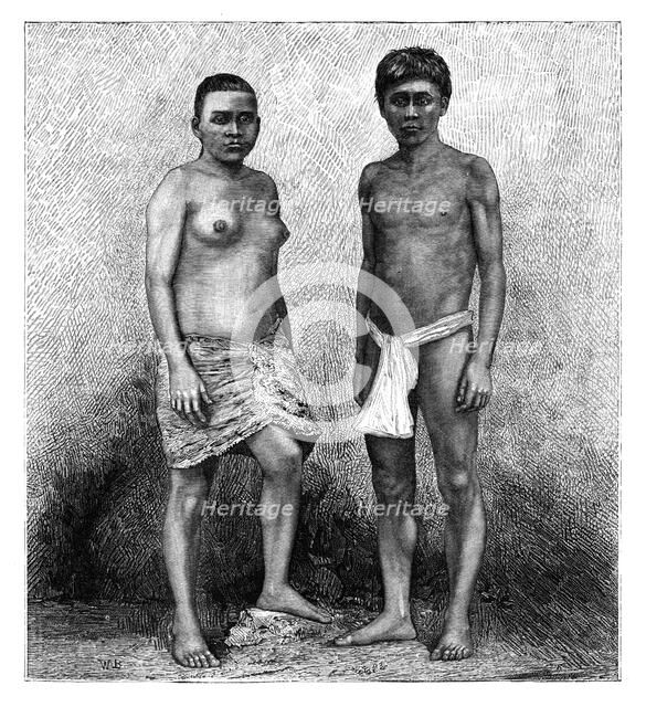 Young Talamancas Indians, Central America, c1890. Artist: Unknown