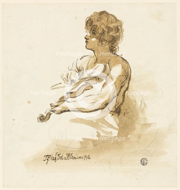 Young Violinist, 1794. Creator: Unknown.