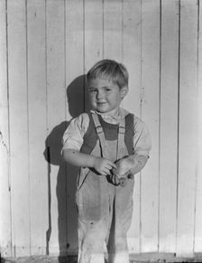Youngest child of four of rural rehabilitation client, Near San Fernando, California, 1935. Creator: Dorothea Lange