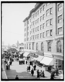 Young's Hotel and boardwalk, Atlantic City, N.J., c1904. Creator: Unknown