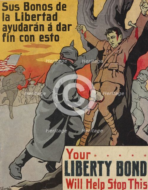 Your Liberty Bond will help stop this, 1917. Creator: Fernando Amorsolo.