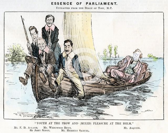'Youth at the Prow and (Mixed) Pleasure at the Helm', 1912. Artist: Unknown