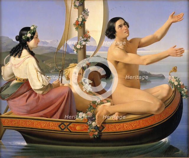 Youth. From the series: The Four Ages of Man, 1840-1845. Creator: Ditlev Blunck.