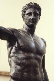 Youth from Antikyther, Bronze found in pieces in sea of Antikythera, c340 BC
