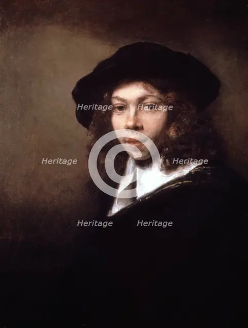 'Youth in a Black Cap', 1666. Artist: Rembrandt Harmensz van Rijn    