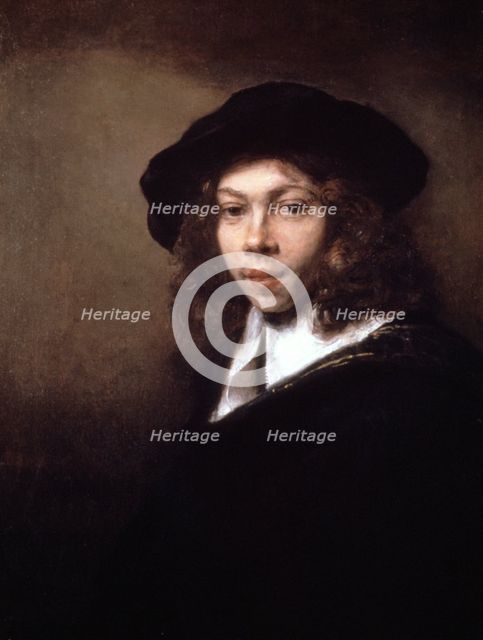 'Youth in a Black Cap', 1666. Artist: Rembrandt Harmensz van Rijn    