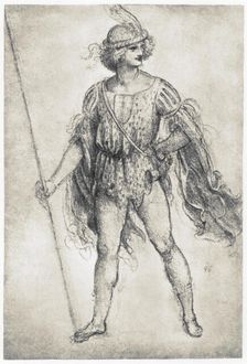 Youth in a Masquerade Costume 1506-1507. Artist: Leonardo da Vinci
