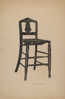 Youth's Chair, c. 1940. Creator: Violet Hartenstein