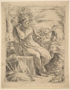 Youth with two old Men, 16th century. Creator: Unknown