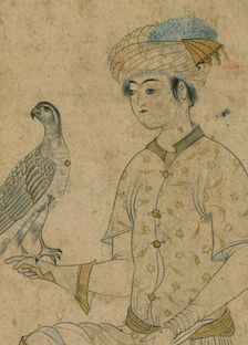 Youth with a Falcon, late 10th century AH/AD 16th century-early 11th century AH/AD 17th century. Creator: Unknown