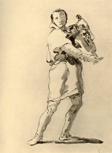 Youth with Amphora mid 18th century, (1928). Artist: Giovanni Battista Tiepolo