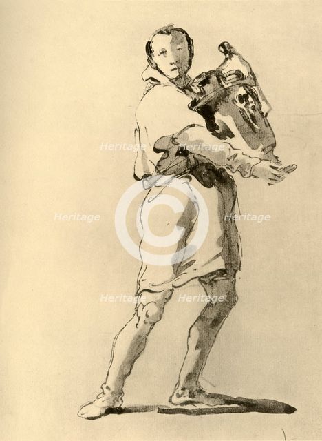 'Youth with Amphora', mid 18th century, (1928). Artist: Giovanni Battista Tiepolo.