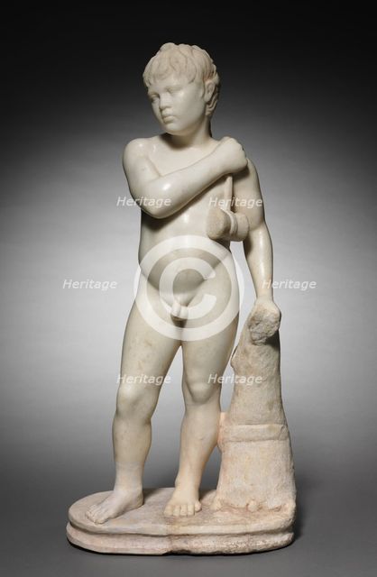 Youth with Jumping Weights, c. 40-70. Creator: Unknown.