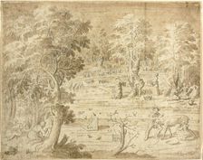 Youths and Maidens Engaged in Country Pursuits, n.d. Creator: Antoine Caron
