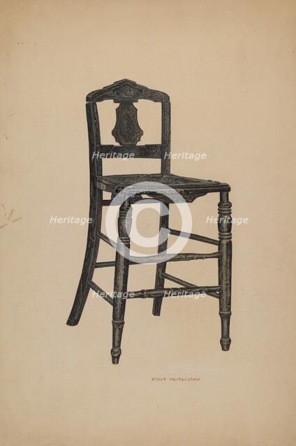 Youth's Chair, c. 1940. Creator: Violet Hartenstein.