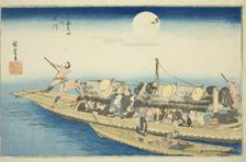 Yodo River (Yodogawa), from the series "Famous Places in Kyoto (Kyoto meisho no uchi)", c. 1834. Creator: Ando Hiroshige