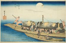 Yodo River (Yodogawa), from the series "Famous Places in Kyoto (Kyoto meisho no uchi)", c. 1834. Creator: Ando Hiroshige