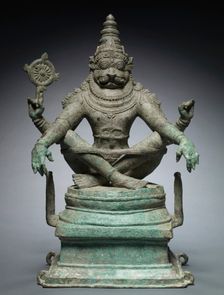 Yoga Narashimha, Vishnu in his Man-Lion Avatar, c. 1250. Creator: Unknown