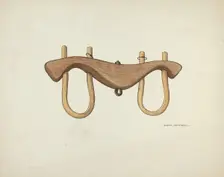 Yoke for Oxen, 1935/1942. Creator: Rose Campbell-Gerke