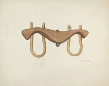 Yoke for Oxen, 1935/1942. Creator: Rose Campbell-Gerke
