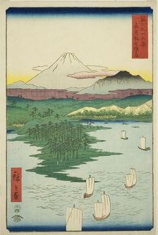 Yokohama at Noge in Musashi Province (Musashi Noge Yokohama), from the series..., 1858. Creator: Ando Hiroshige