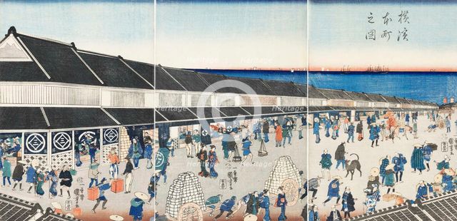 Yokohama Honcho no zu (Picture of Honcho in Yokohama), 1860.