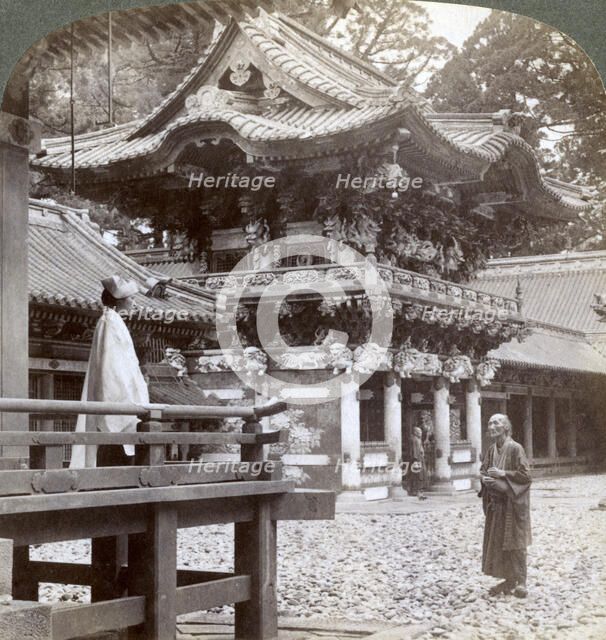 Yomeimon (gate), Buddhist Temple of Yakushi, Nikko, Japan, 1904. Artist: Underwood & Underwood