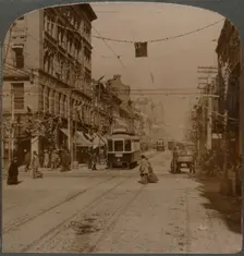 Yonge St., looking north from King St., the busy center of Toronto, Canada 1904