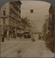 Yonge St., looking north from King St., the busy center of Toronto, Canada 1904