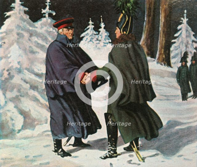 Yorck's meeting with the Russian General Diebitsch, 25 December 1812, (1936). Creator: Unknown.