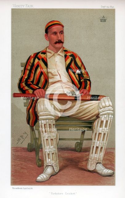 'Yorkshire Cricket', 1892. Artist: Spy