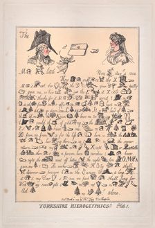 Yorkshire Hieroglyphics, Plate 1, March 8, 1809., March 8, 1809. Creator: Thomas Rowlandson