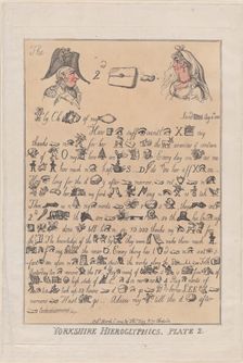 Yorkshire Hieroglyphics, Plate 2, March 11, 1809., March 11, 1809. Creator: Thomas Rowlandson