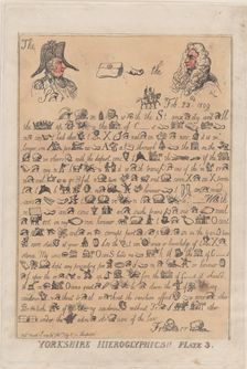 Yorkshire Hieroglyphics, Plate 3, March 13, 1809., March 13, 1809. Creator: Thomas Rowlandson
