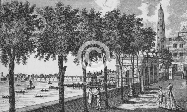 York Watergate, Westminster, 1784 (1911). Artist: Alexander Hogg.