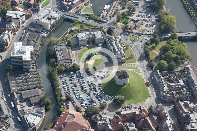 York Castle, Clifford's Tower, Court House and former prisons, York, North Yorkshire, 2014. Creator: Historic England Staff Photographer.