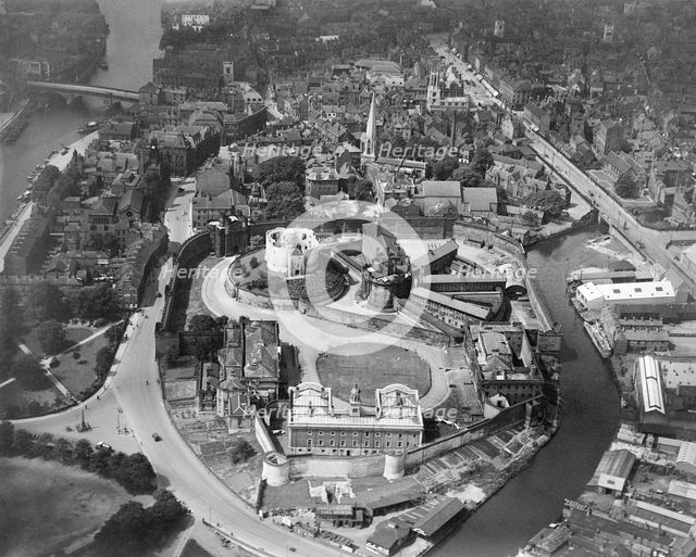 York Castle, North Yorkshire, 1926. Artist: Aerofilms.