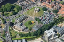 York Castle, The Castle Museum and Clifford's Tower, York, 2024. Creator: Robyn Andrews